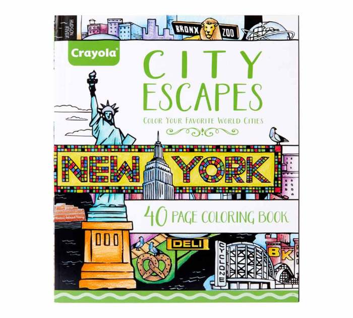 City escapes coloring book las vegas