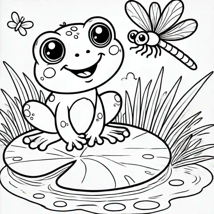 Easy baby animal coloring pages