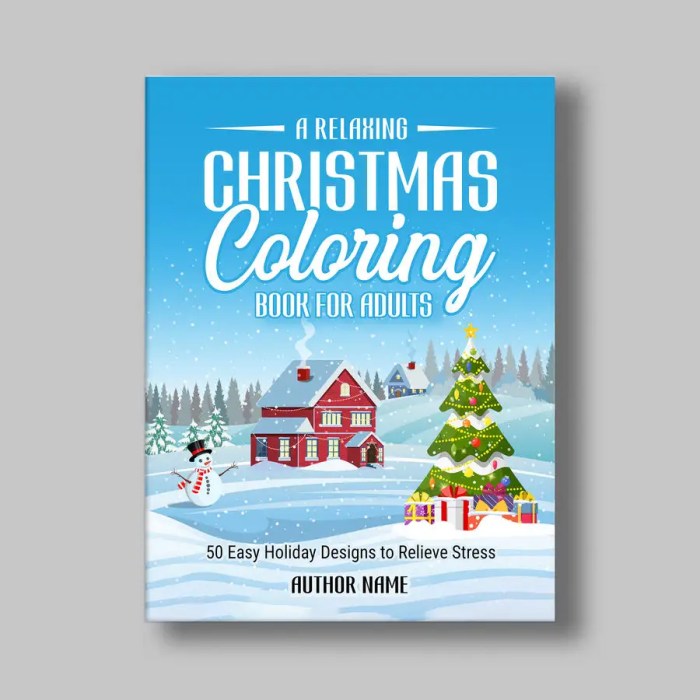 Christmas coloring book cover