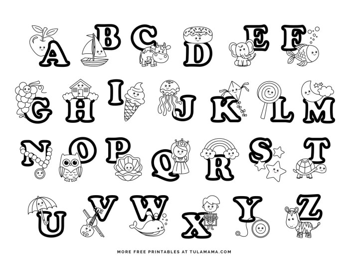 Disney alphabet coloring book