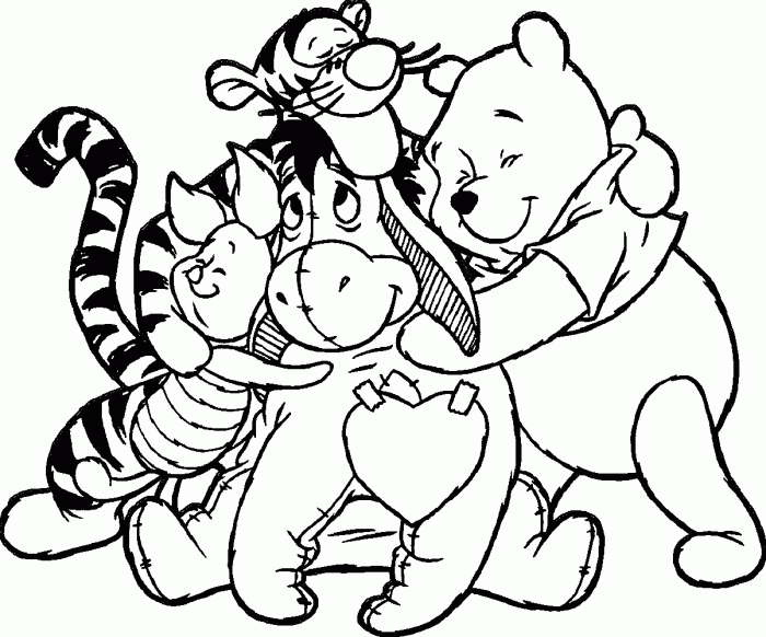 Animal friends coloring pages