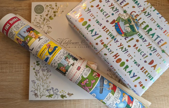 Coloring book wrapping paper