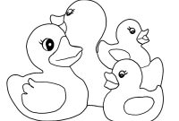 Coloring pages of baby farm animals ducks