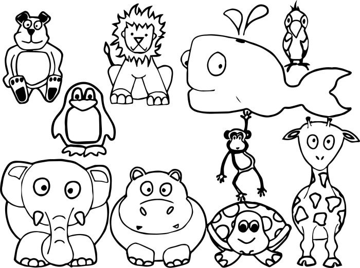 Free downloadable animal coloring pages