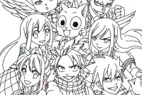 Fairy tail coloring pages anime