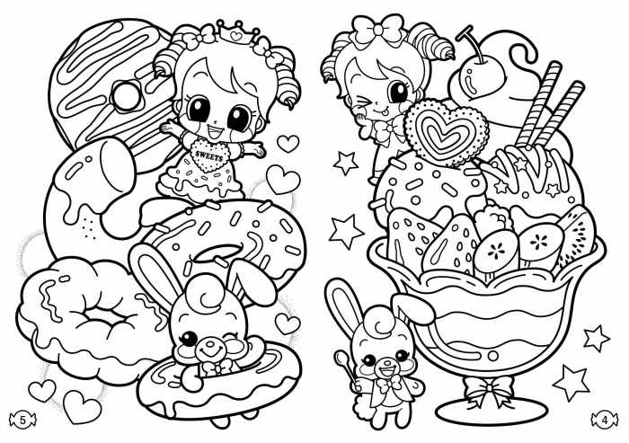 Cutest coloring pages kids anime