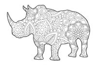 Mandala coloring pages animals