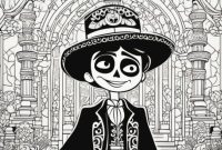 Book of life coloring pages printable