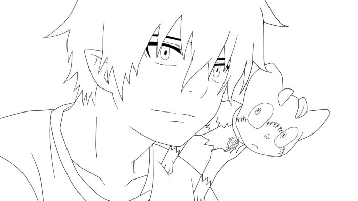 Epic anime coloring pages