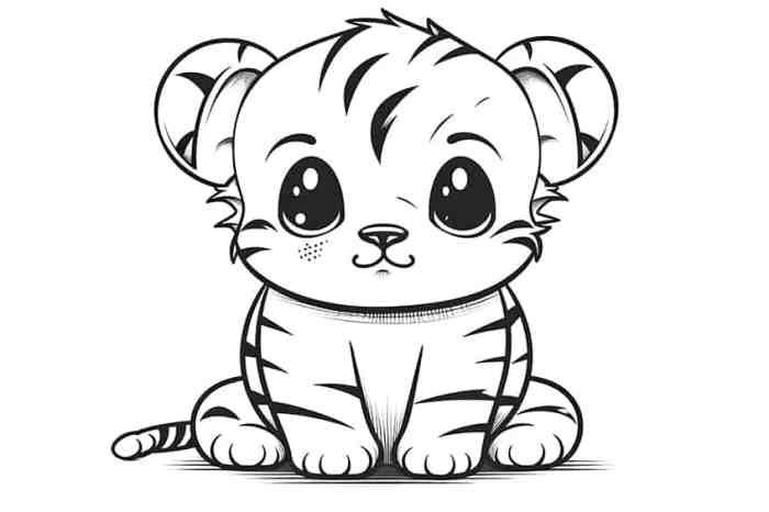 Cute animal coloring pages for free