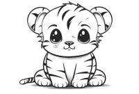 Coloring pages of cute animals to print