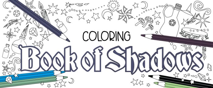 Book of shadows coloring pages