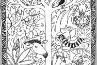 Free printable jungle animals coloring sheets