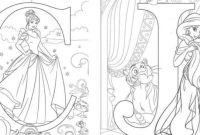 Disney alphabet coloring book