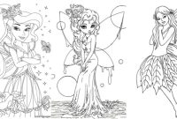 Fairy anime coloring pages printable