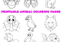 Coloring pages animals to print