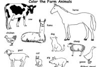 Farm with animals coloring page