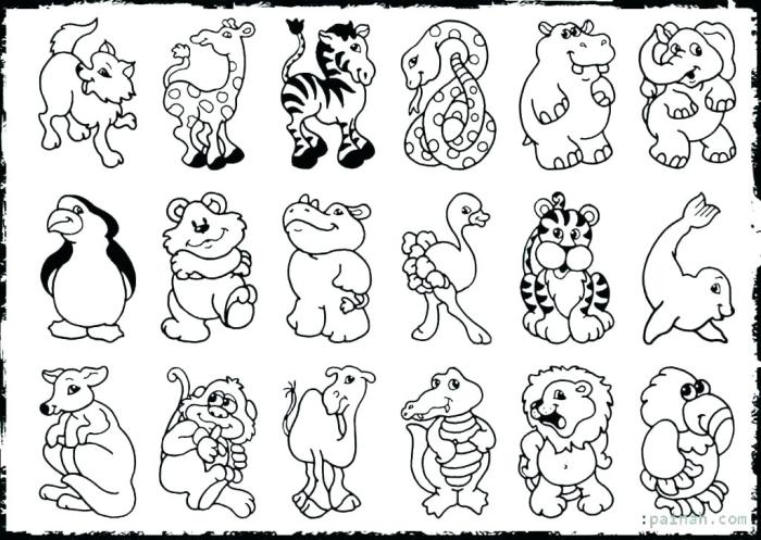 Animals around the world coloring pages