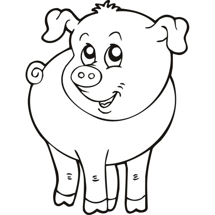 Farm animal coloring pages hippio