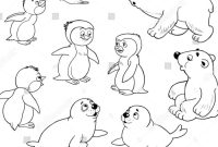 Polar animal coloring pages