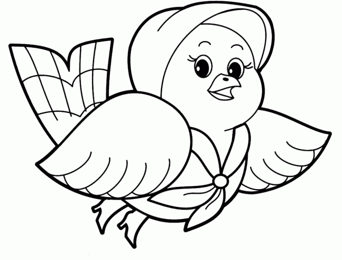 Easy animal coloring pages for kids