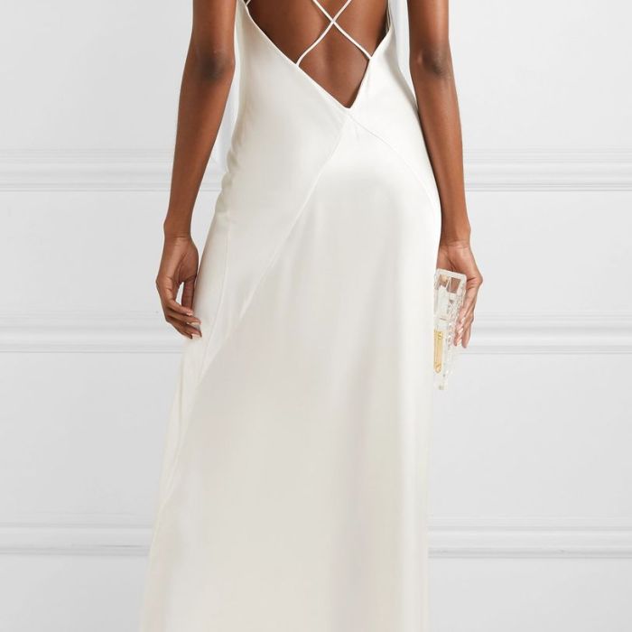 Wedding dress with slip