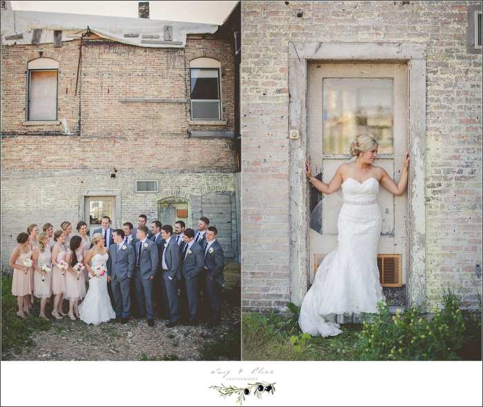 Wedding wisconsin rustic bay green