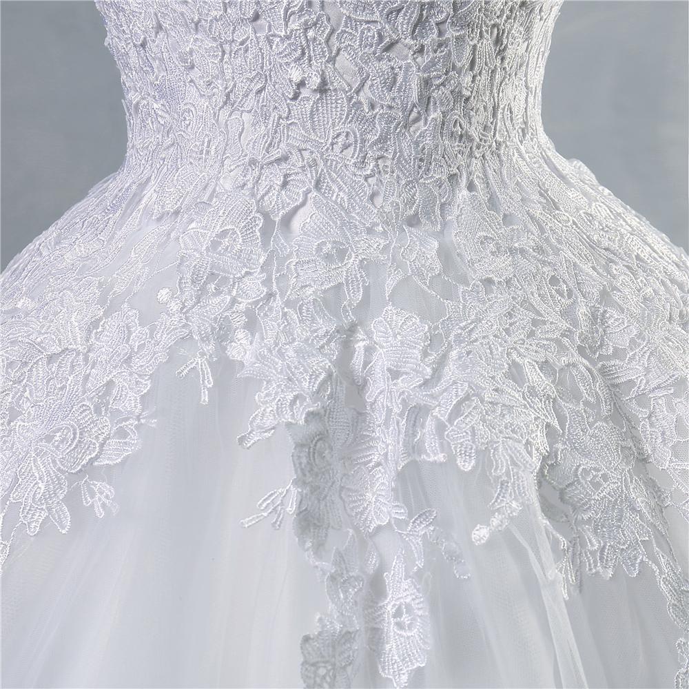 Wedding dress tulle sleeves