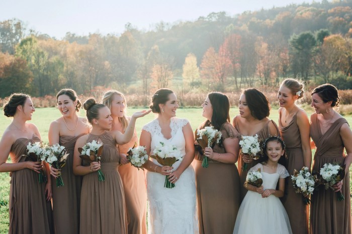 Dark brown wedding guest dress