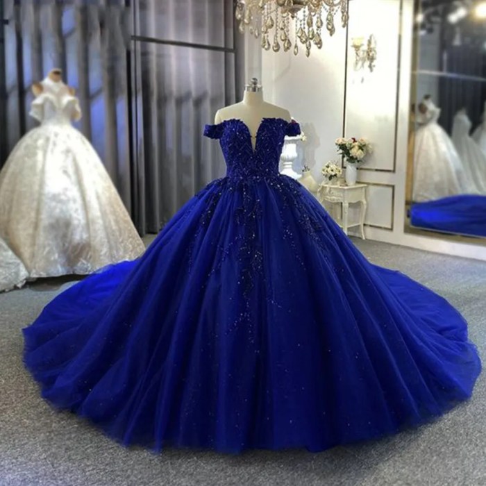 Blue royal dress wedding cute dark azul vestido noiva silver color quinceanera escuro jewelry