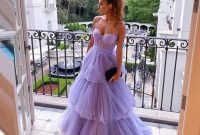 Dark purple wedding guest dress