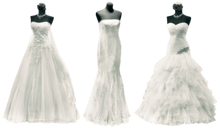 Wedding dress styles for body shapes