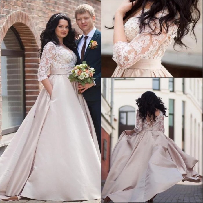 Wedding dresses a line plus size