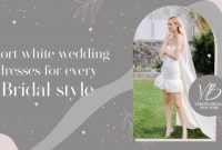 White short dress for wedding