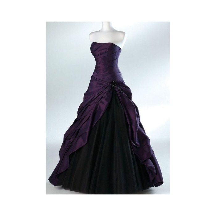 Dark purple dress for wedding