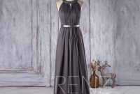 Dresses charcoal prom dress line long