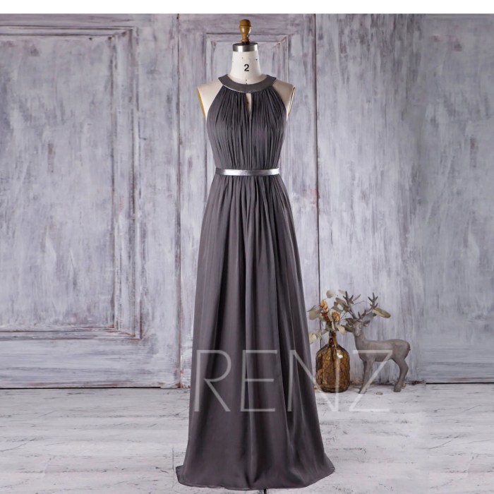 Dresses charcoal prom dress line long