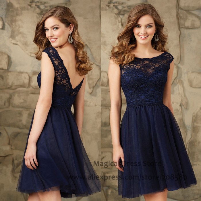 Wedding guest dresses navy