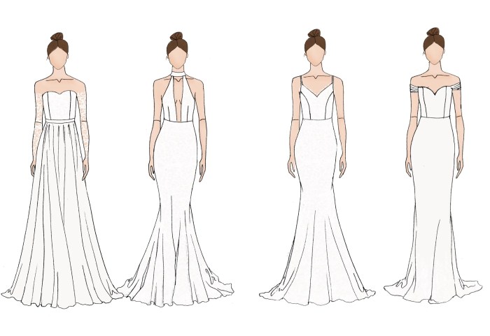 Wedding dresses for big shoulders